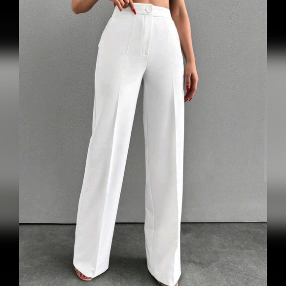 Women's Casual & Commute Minimalist Solid Color Button Suit Pants - Picture 4 of 4